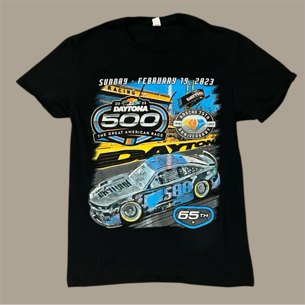Nascar 2023 65th Annual Daytona 500 Cotton Graphic Tshirt